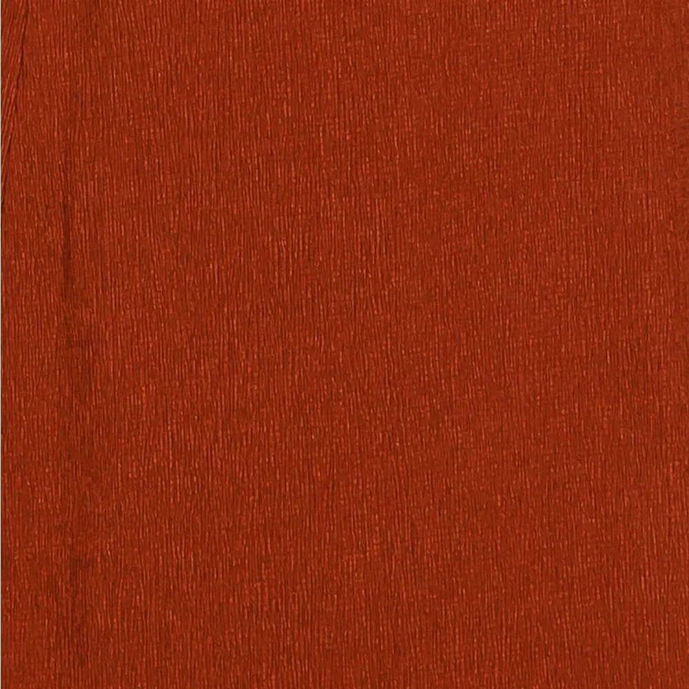 Elegant Rust MIdi Dress, Lined. Has pockets. A-line - Picture 3 of 5